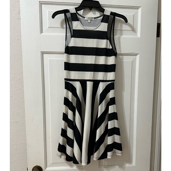EUC Love Fire Bold Stripe Skater‎ Dress, Medium from Maceys - Picture 1 of 8